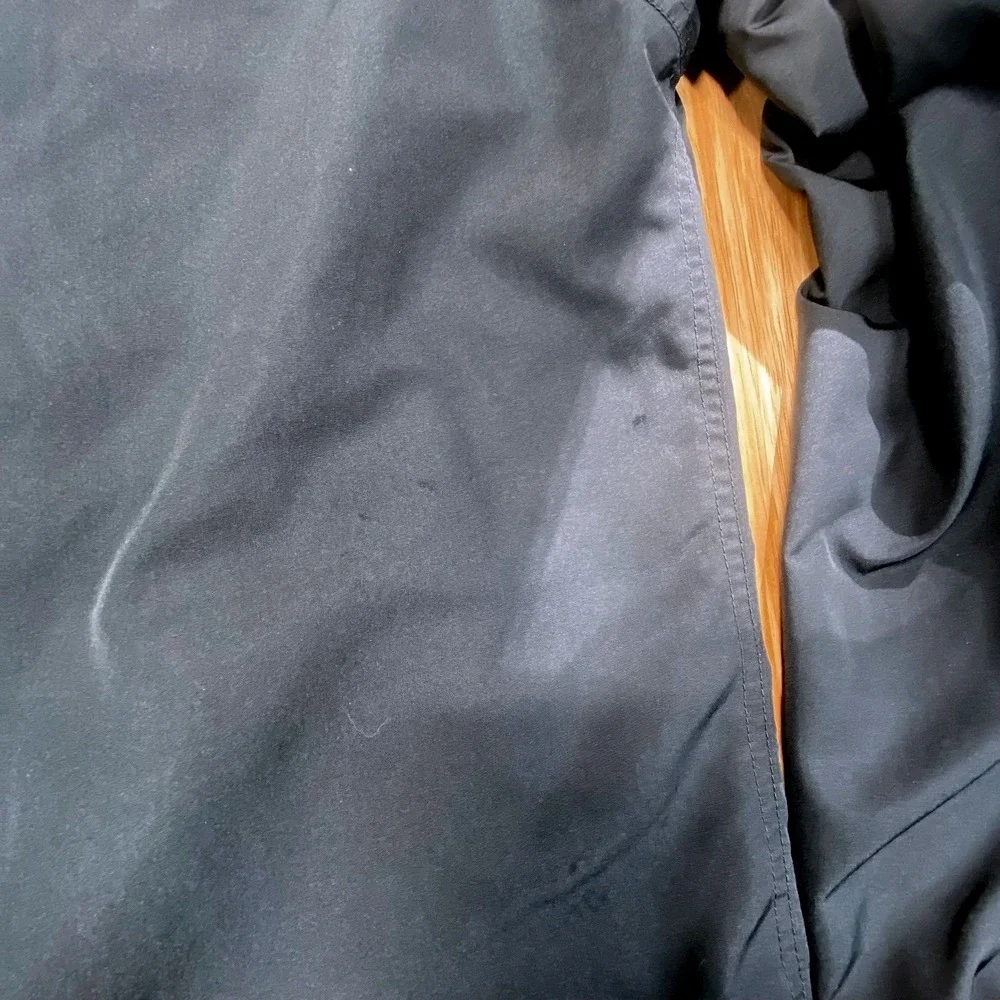 Reef Black Hooded Softshell Jacket‎ Mens XL Water Resistant Full Zip Coat